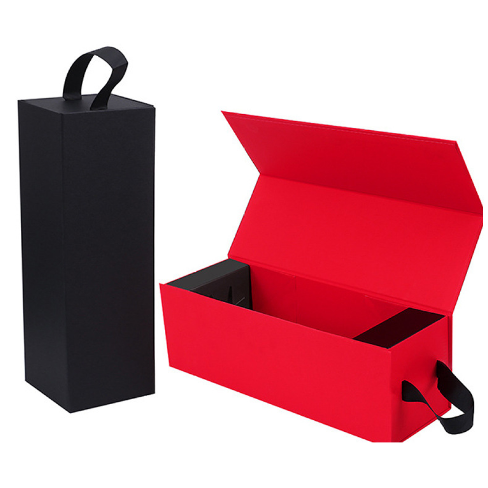 Red Wine Box | Single Wine Packaging With Handle